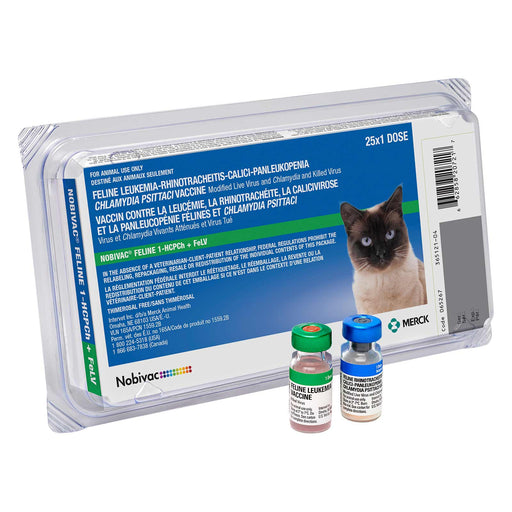 Nobivac Feline 1 - HCPCh+FeLV Cat Vaccine - SHJ3 - 25 Dose - 1