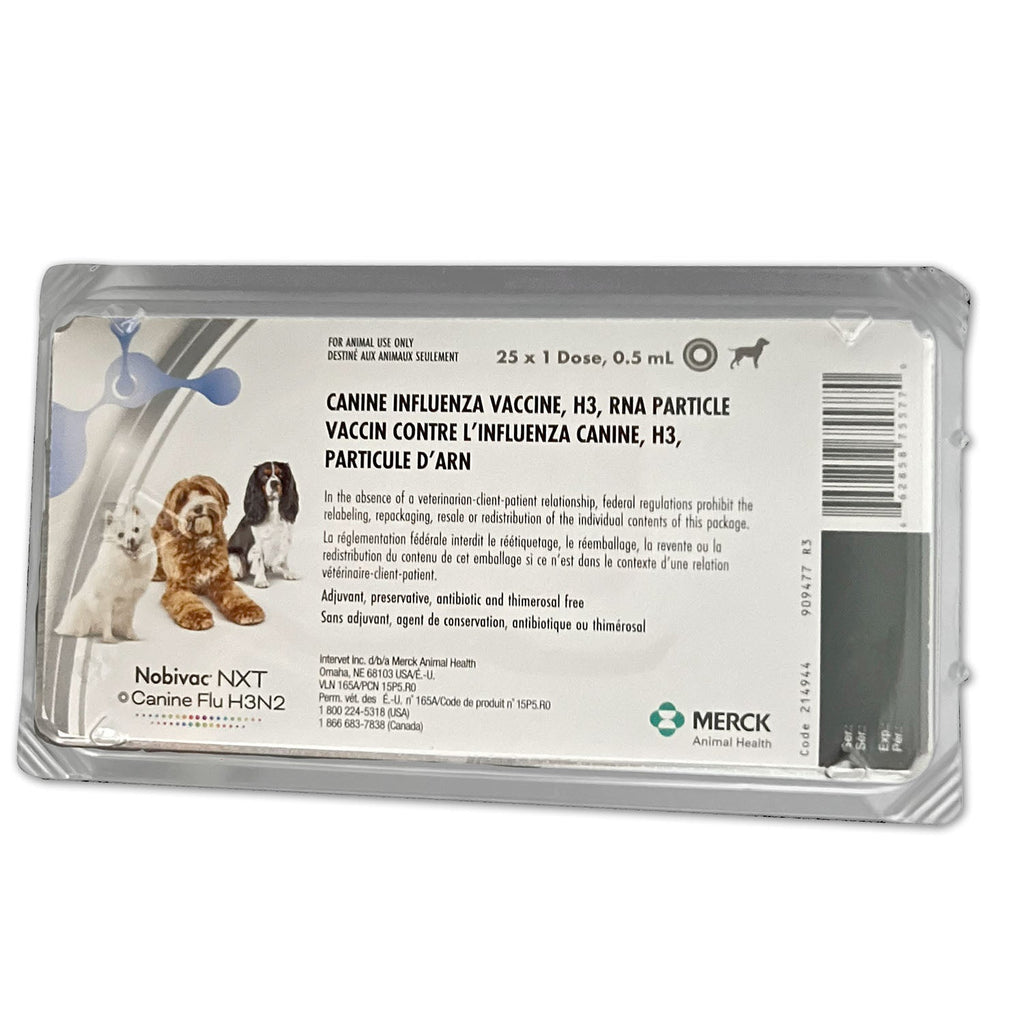 Nobivac NXT Canine Influenza H3N2 Dog Vaccine, 25 x 1 Doses