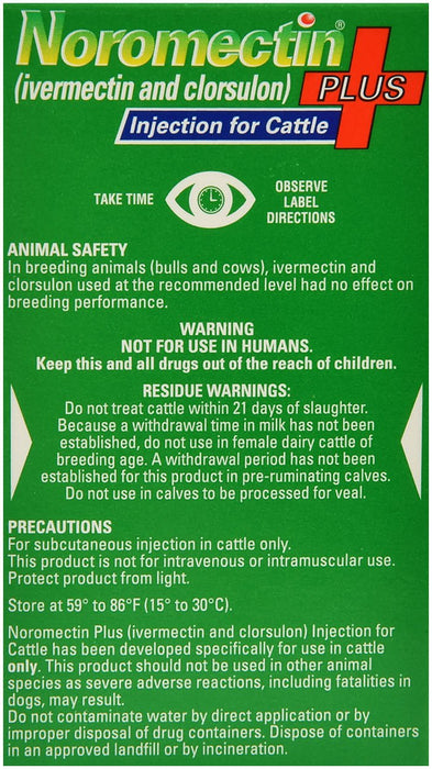 Wormec Injection Noromectin Plus Injection Cattle Wormer — Lambert Vet Supplies