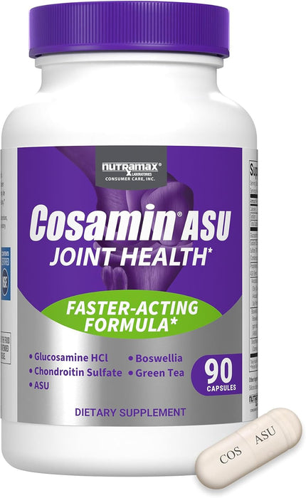 Nutramax Cosamin ASU Joint Health Supplement with Glucosamine, Chondroitin & ASU for Men’s & Women's Joint Health - 2FXB - 90 Capsules - 16