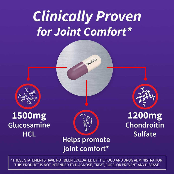 Nutramax Cosamin DS Joint Health Supplement with Glucosamine & Chondroitin for Men’s & Women's Joint Health, 108 Capsules - 2FXE - 108 Capsules - 3