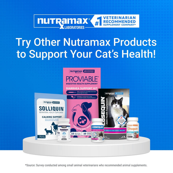 Nutramax Cosequin Joint Health with With Glucosamine and Chondroitin Supplement for Cats, 80 Capsules - 015NM-CAT80 - 80 Capsules - 1 ct - 9