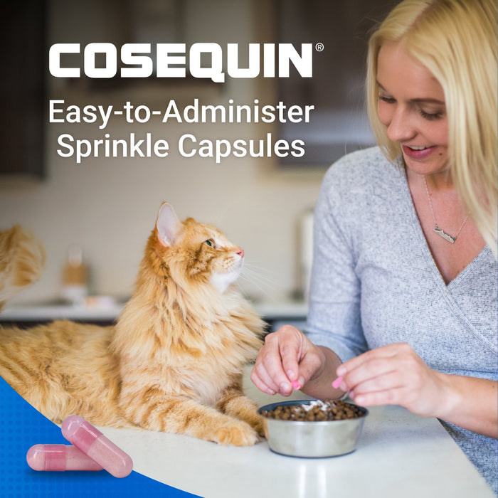 Nutramax Cosequin Joint Health with With Glucosamine and Chondroitin Supplement for Cats, 80 Capsules - 015NM-CAT80 - 80 Capsules - 1 ct - 5
