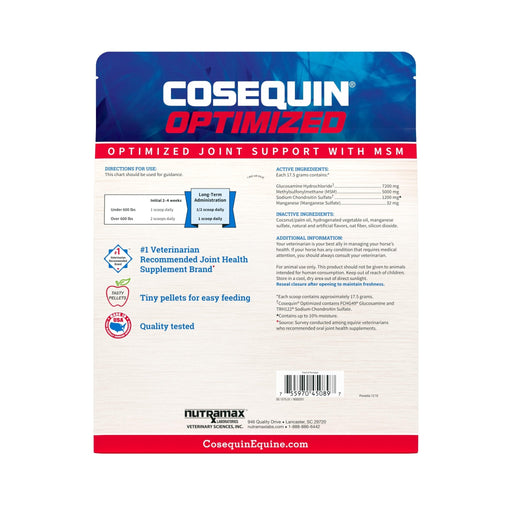 Nutramax Cosequin Optimized Pellets with MSM Joint Health Supplement for Horses, 1400 Grams - 060NM-3000254 - 2