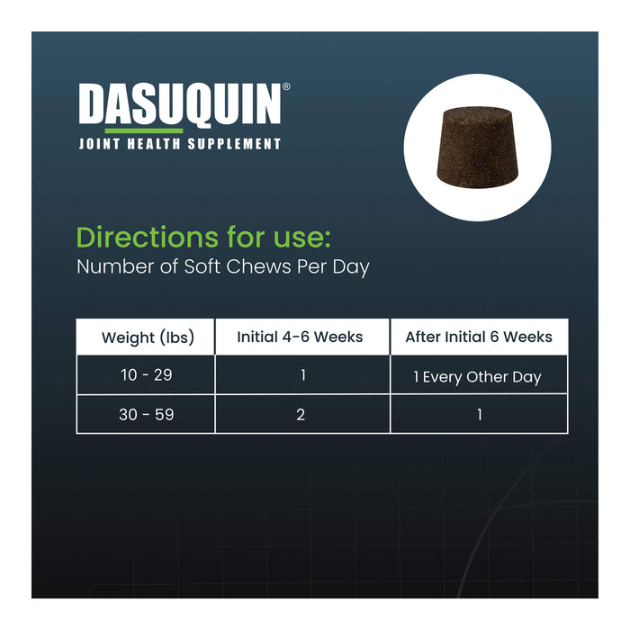 Nutramax Dasuquin for Dogs, Joint Health Supplement, Glucosamine, Chondroitin, ASU, MSM and More, Supports Healthy Joints, Soft Chews - 2FAF-2 - Large - Over 60 lbs - 2 pk (150 ct) - 11