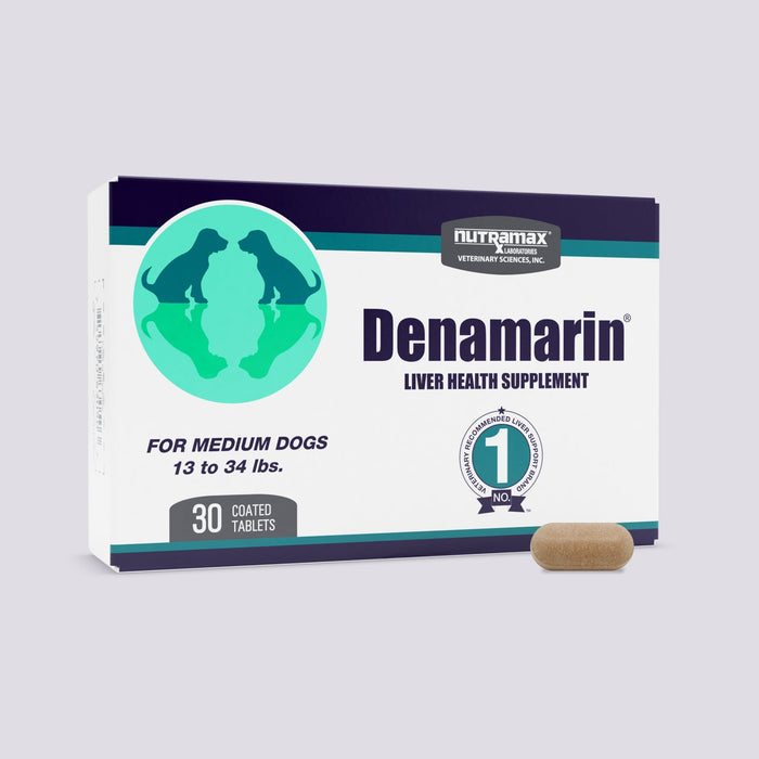 Nutramax Denamarin Liver Health, Stabilized Tablets - 015NM-D225 - 13 - 34lbs - 1 pk (30 ct) - 15