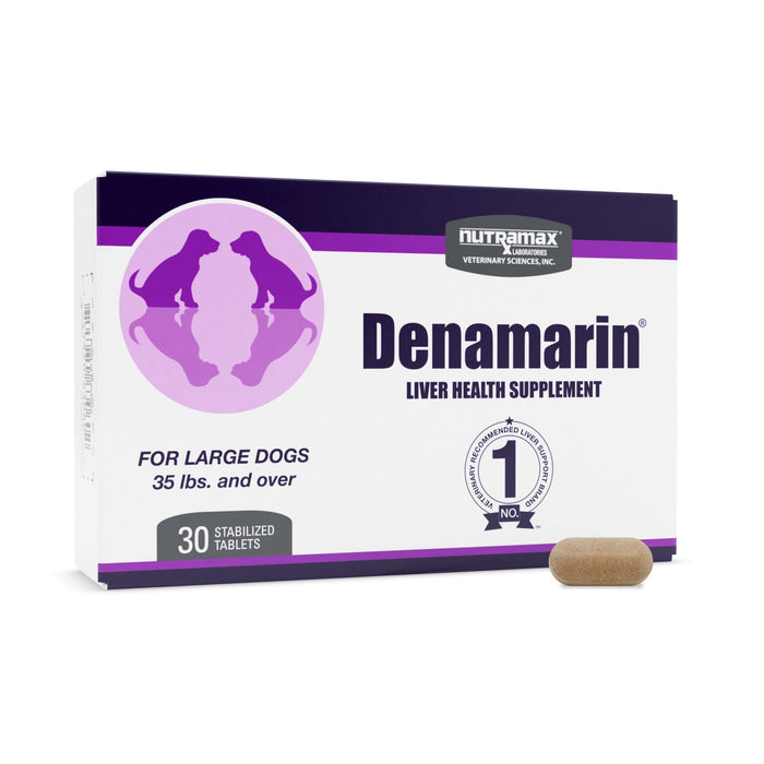 Nutramax Denamarin Liver Health, Stabilized Tablets - 015NM-D425 - 35lbs + - 1 pk (30 ct) - 28