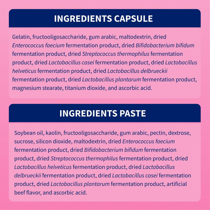 Nutramax Proviable - KP/DC Kit for Dogs and Cats, 10 Capsules - 015NM-15ML - Cats & Small Dogs - 15 mL Paste - 1 ct - 10