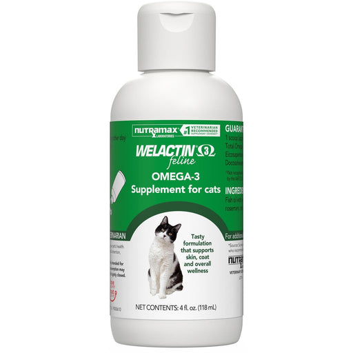 Nutramax Welactin Feline, 4 oz - 015NM-CAT4 - 4 oz Liquid - 1