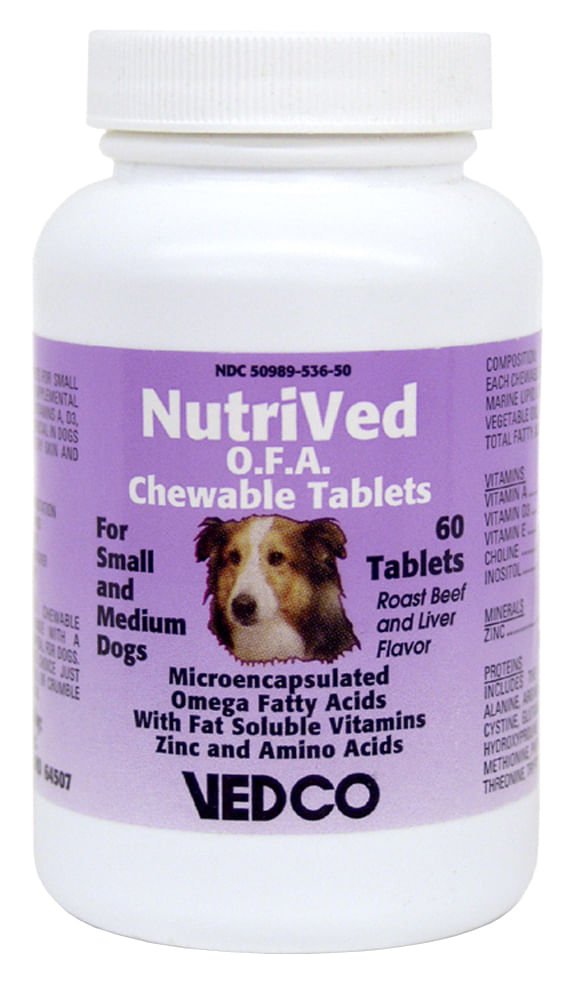 NutriVed O.F.A. for Small & Medium Dogs, 60 Chewable Tablets - 015VED-01 - 60 ct - 1