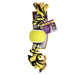 Nuts for Knots 2 Knot Rope with Tennis Ball Dog Toy, Assorted, 10" (Assorted Colors, 1 Count) - MRDK - 2