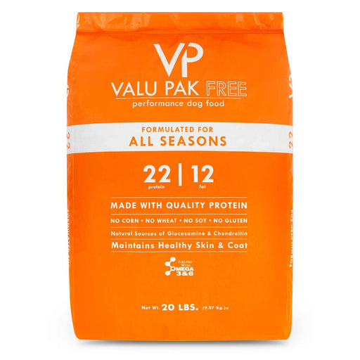 20 lb ValuPak 22/12 Dog Food (Orange Bag) Color Orange
