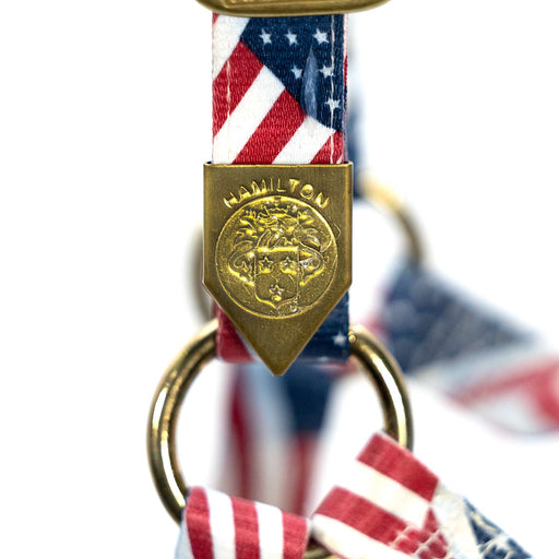 Patriotic Flag Foal Horse Halter – 3/4" Adjustable Nylon Halter - MBR1 - Red, White & Blue - Foal/Average - 1 - 2