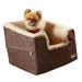K&H Pet Products Bucket Booster Pet Seat Rectangle Knockdown Color Chocolate/Tan