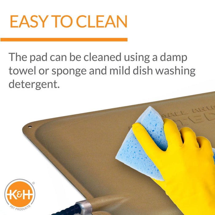 K&H Pet Products Extreme Weather Kitty Pad Petite Tan 9 X 12 Inches Color Brown