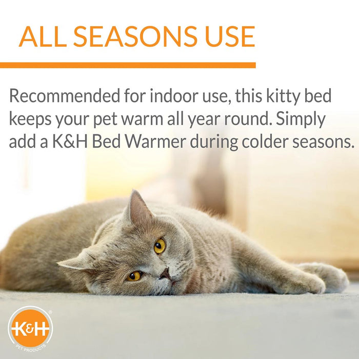 K&H Pet Products Amazin’ Kitty Pad Heated Gray 15 X 20 Inches - 1 pack Color Grey
