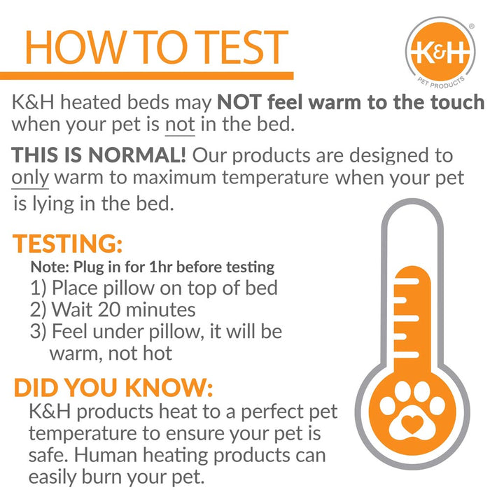K&H Pet Products Amazin’ Kitty Pad Heated Gray 15 X 20 Inches - 1 pack Color Grey
