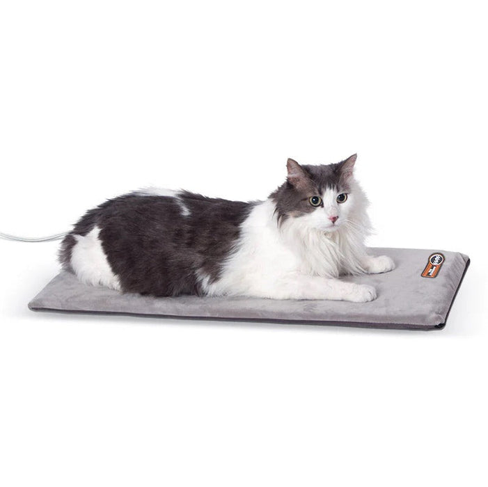 K&H Pet Products Thermo-Kitty Mat Heated Cat Bed Color Grey