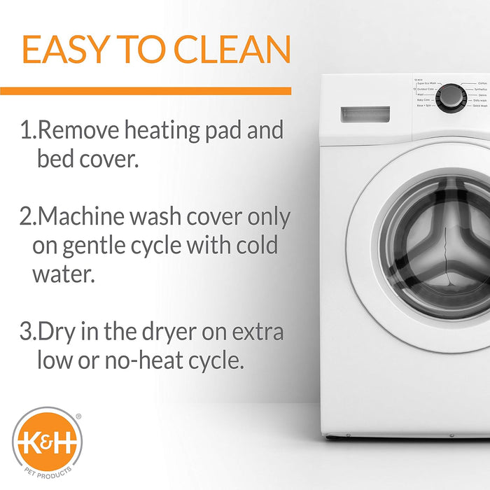 K&H Pet Products Thermo-Kitty Cuddle Up Mocha 16 Inches Color Brown