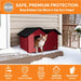 K&H Pet Products Outdoor Heated Kitty House Color Red