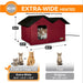 K&H Pet Products Outdoor Heated Kitty House Color Red