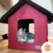 K&H Pet Products Outdoor Heated Kitty House Cat Shelter Color Red