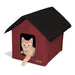 K&H Pet Products Outdoor Heated Kitty House Cat Shelter Color Red