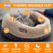 K&H Pet Products Thermo-Snuggle Cup Bomber - Indoor Heated Cat Bed Color Brown