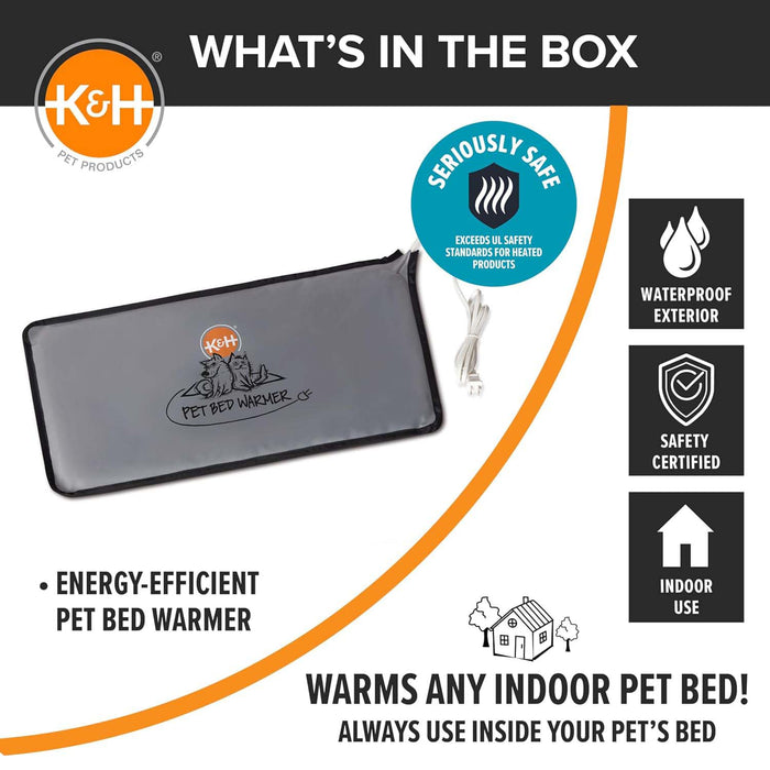 K&H Pet Products Pet Bed Warmer Color Grey
