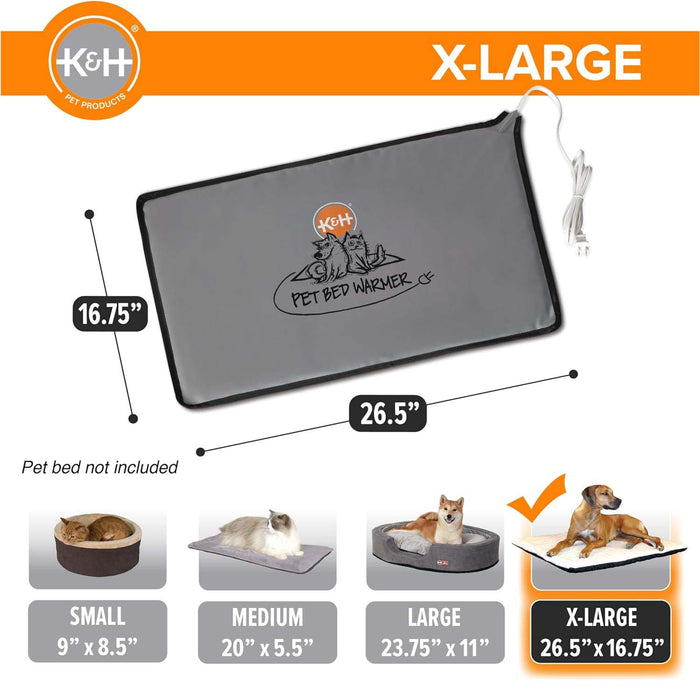 K&H Pet Products Pet Bed Warmer Color Grey