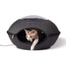 K&H Pet Products Thermo Lookout Pod Heated Cat Bed Classy Gray 22 Inches Color Grey