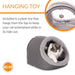 K&H Pet Products Thermo-Pet Cave Cat Bed Heated Color Grey