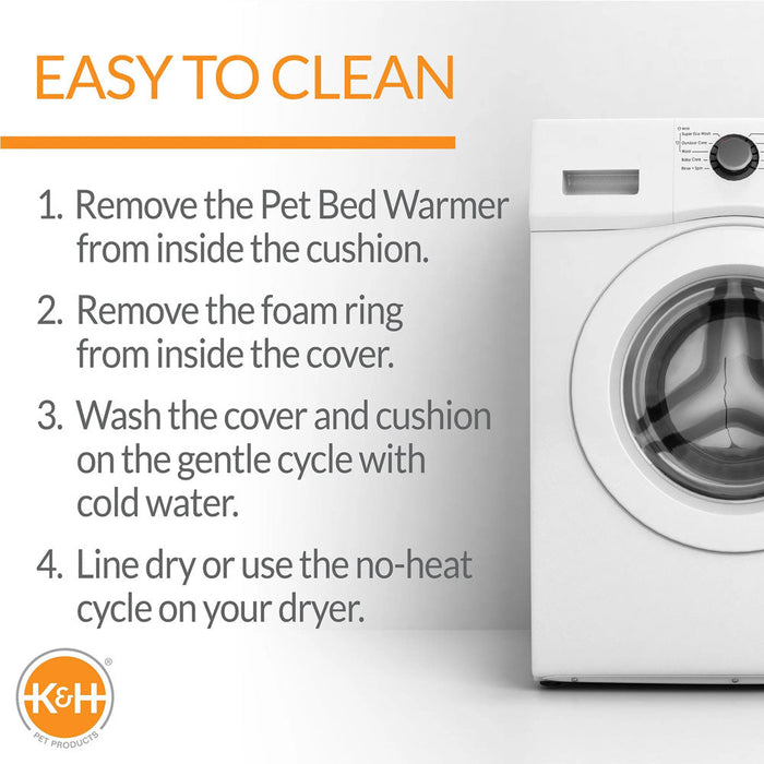 K&H Pet Products Thermo-Pet Nest Heated Cat Bed Gray Small 18 X 15 Inches (4C FFP) Color Grey