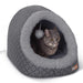 K&H Pet Products Thermo-Pet Cave Cat Bed Heated Color Grey