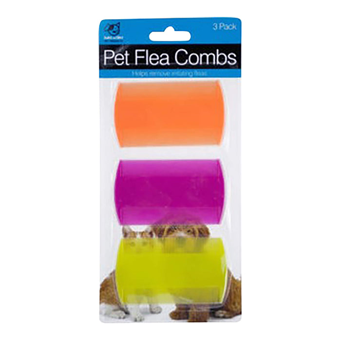 Pet Flea Combs, 3 pk - KL215 - Assorted - 3pk - 1