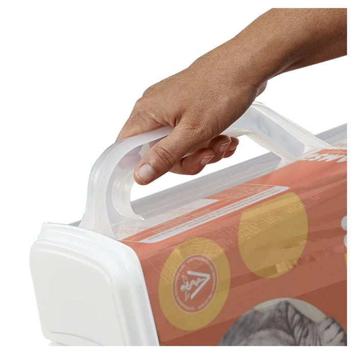 Pet Food Dispenser - BU2B - White Lid / Clear Base - 6 qt - 1 - 6