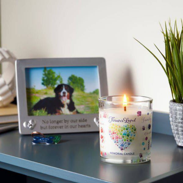Pet House Candle, 9 oz – Pet Odor Eliminating, Non - Toxic, Long - Lasting, Hand - Poured in USA - PHC5 - Furever Loved Memorial - 9 oz - 1 ct - 24