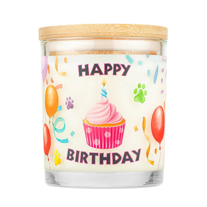 Pet House Candle, 9 oz – Pet Odor Eliminating, Non - Toxic, Long - Lasting, Hand - Poured in USA - PHC6 - Happy Birthday - 9 oz - 1 ct - 25