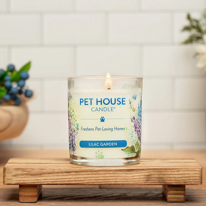 Pet House Candle, 9 oz – Pet Odor Eliminating, Non - Toxic, Long - Lasting, Hand - Poured in USA - PHC8 - Lilac Garden - 9 oz - 1 ct - 42