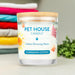 Pet House Candle, 9 oz – Pet Odor Eliminating, Non - Toxic, Long - Lasting, Hand - Poured in USA - PHCC - Sunwashed Cotton - 9 oz - 1 ct - 62