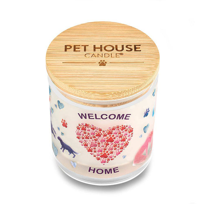 Pet House Candle, 9 oz – Pet Odor Eliminating, Non - Toxic, Long - Lasting, Hand - Poured in USA - PHCE - Welcome Home - 9 oz - 1 ct - 70