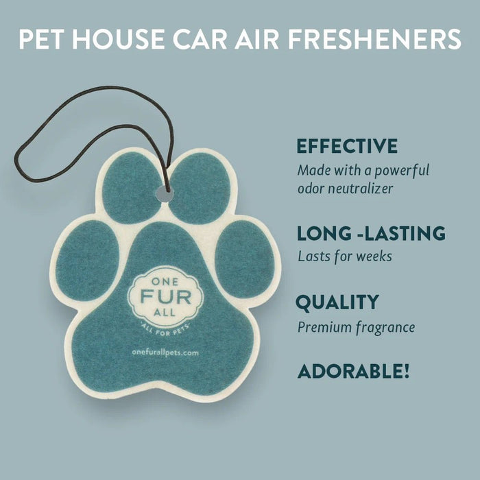 Pet House Car Fresheners, Pet Odor Eliminator, Natural Air Freshener, Non - Toxic Car Scent, Long - Lasting Pet - Friendly Fragrance, 100% Plant - Based, Safe for Dogs & Cats, Made in USA - PHCAL - Mediterrarean Sea - 1 ct - 32