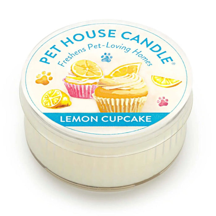 Pet House Mini Candle 1.5 oz – Pet - Friendly Odor Eliminating Candle - PHCAB - Lemon Cupcake - 1.5 oz - 24