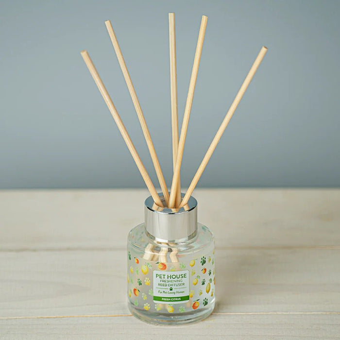Pet House Reed Diffuser – Pet - Friendly Odor Neutralizer for Homes - PHCBV - Fresh Citrus - 3 fl oz - 11