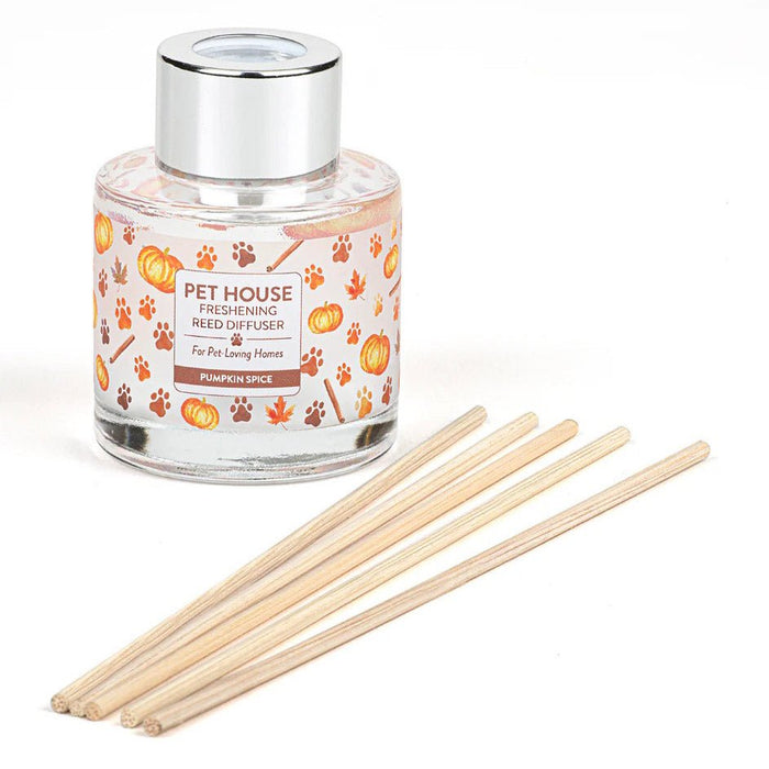 Pet House Reed Diffuser – Pet - Friendly Odor Neutralizer for Homes - PHCBX - Pumpkin Spice - 3 fl oz - 21
