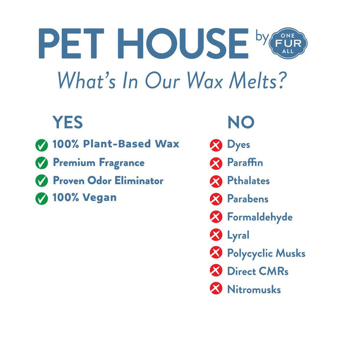Pet House Wax Melts – 100% Natural Plant - Based, Odor - Eliminating, Paw - Shaped, Pet - Friendly - PHCAT - Apple Cider - 3 oz - 4