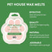 Pet House Wax Melts – 100% Natural Plant - Based, Odor - Eliminating, Paw - Shaped, Pet - Friendly - PHCAU - Bamboo Watermint - 3 oz - 6