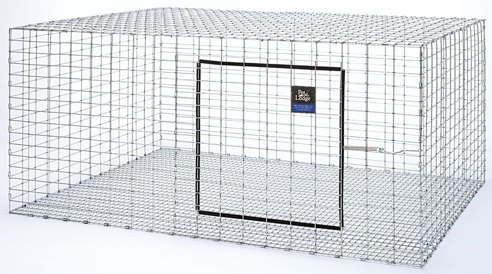Pet Lodge Galvanized Rabbit Hutch – Stackable, Chew - Proof Steel Wire Cage - BEH3 - 30" x 36" - 2