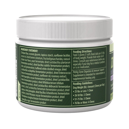PetAg Dyne Digestion & Immune Support Soft Chews with Probiotics for Dogs, 60 ct - B7ZR - Chicken Liver - 60 Soft Chews - 2
