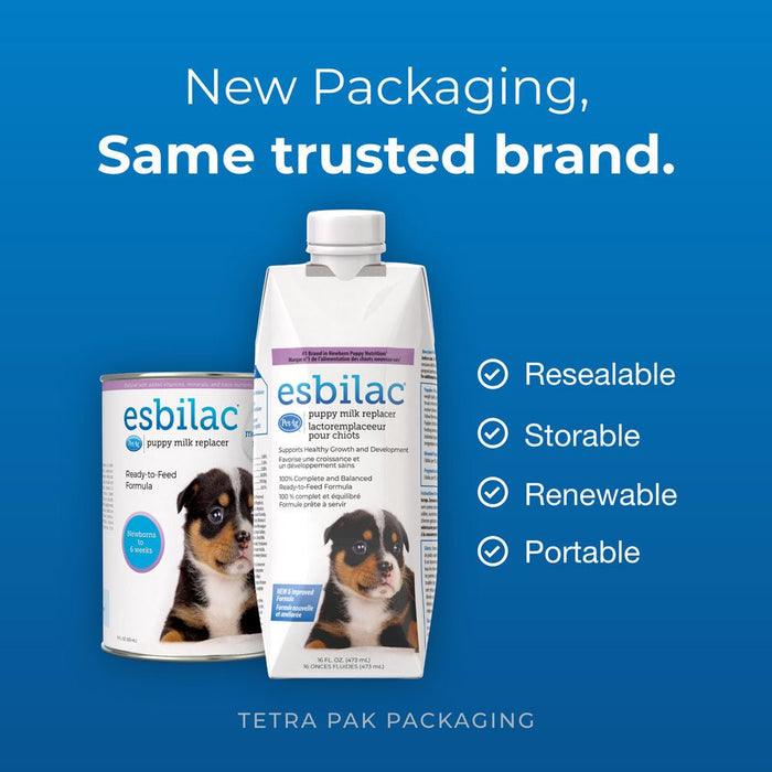 PetAg Esbilac Puppy Milk Replacer Liquid Supplement, Ready - to - Feed Formula with Vitamins - B7ZN - Liquid - 16 oz - 1 - 5